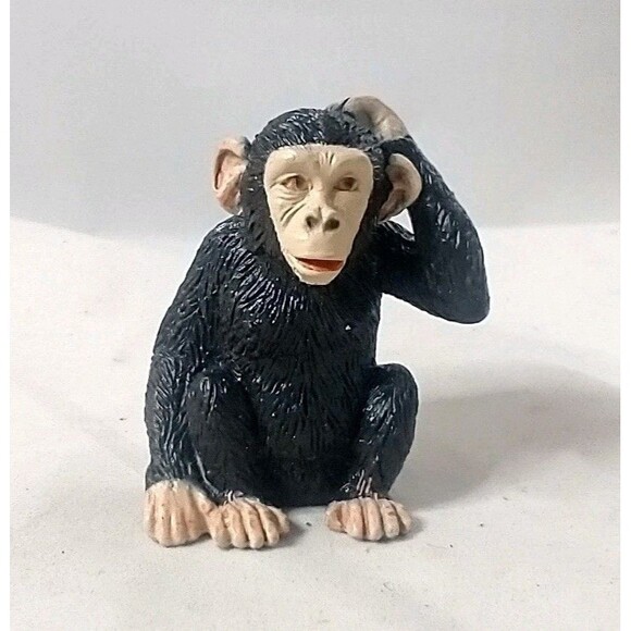 Yowie Chimp Chimpanzee Animal Mini Figure Figurine Collectible Toy EUC - Picture 1 of 13